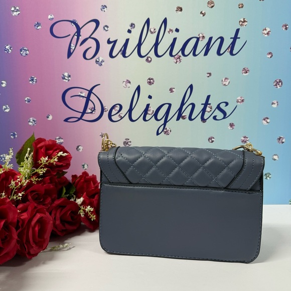 SUPER SALE QUILTED FLAP BAG SLATE BLUE - Picture 6 of 10